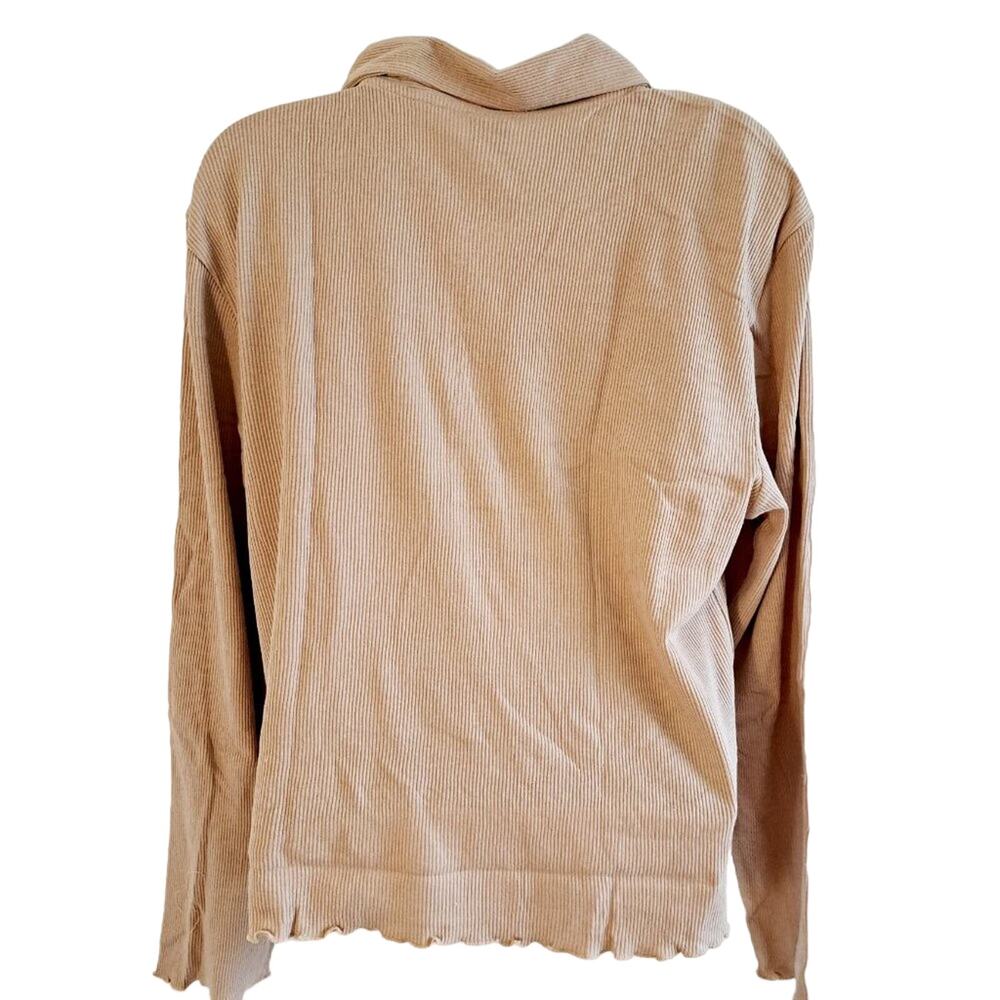Full Circle Ribbed Long Sleeve Top - Picture 6 of 7